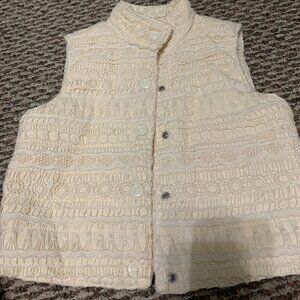 Yellow Button-Up Vest*